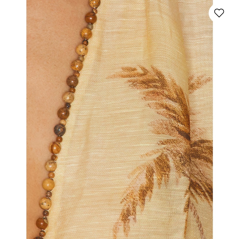 Zimmermann Balance Plunge Mini Dress in Yellow Seascape | 2/US8 - Picture 6 of 16
